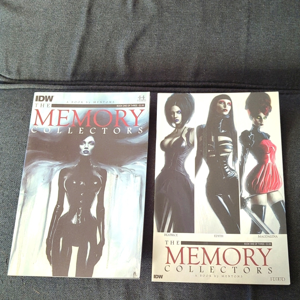 Two Cover Variants of The Memory Collectors #1 Comic